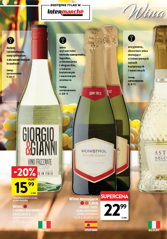 Intermarche - gazetka promocyjna Gazetka alkoholowa od poniedziałku 10.08 do środy 12.08 - strona 12