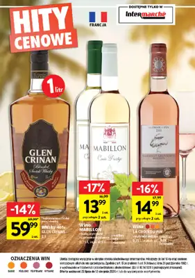 Intermarche - gazetka promocyjna Gazetka alkoholowa od poniedziałku 10.08 do środy 12.08 - strona 20