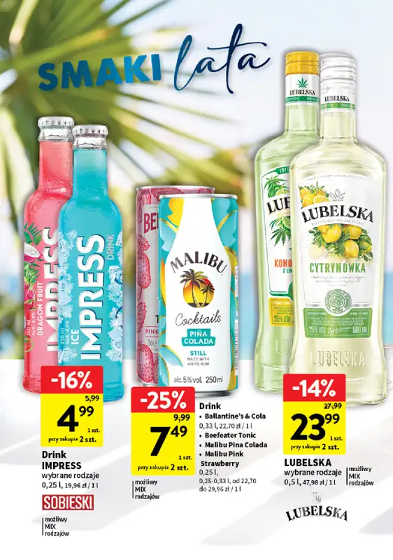 Intermarche - gazetka promocyjna Gazetka alkoholowa od poniedziałku 10.08 do środy 12.08 - strona 2