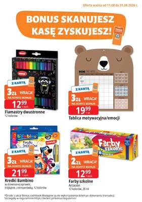 Leclerc - gazetka promocyjna Bonus skanujesz, kasę zyskujesz od wtorku 11.08 do poniedziałku 31.08