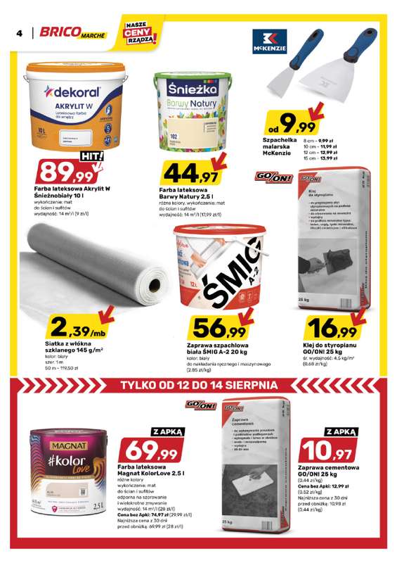 Bricomarche - gazetka promocyjna Gazetka  do soboty 22.08 - strona 4