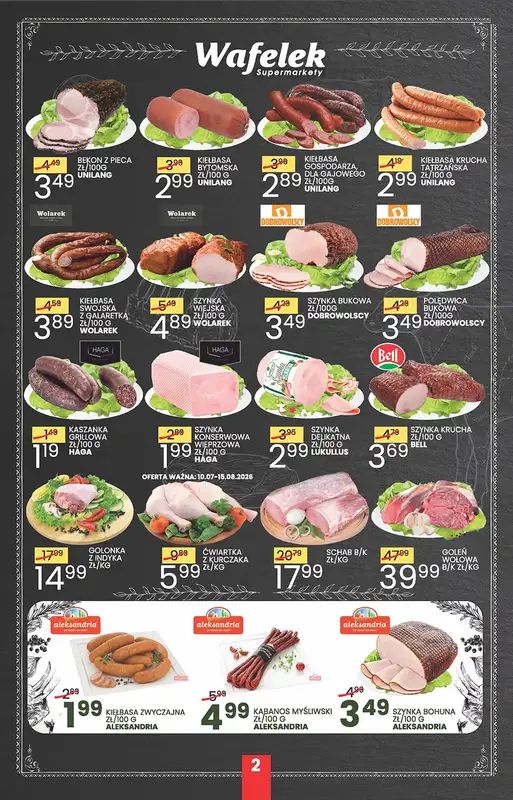Wafelek - gazetka promocyjna Gazetka od poniedziałku 10.08 do soboty 22.08 - strona 2