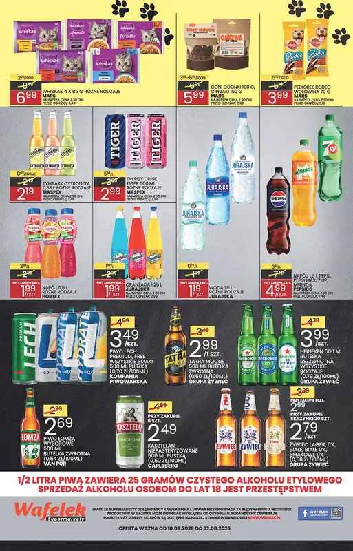 Wafelek - gazetka promocyjna Gazetka od poniedziałku 10.08 do soboty 22.08 - strona 8