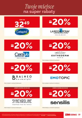 Ziko Dermo - gazetka promocyjna Gazetka od czwartku 13.08 do środy 26.08 - strona 19
