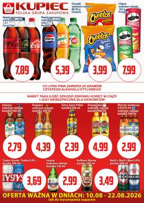 Kupiec - gazetka promocyjna Oferta plakatowa od poniedziałku 10.08 do soboty 22.08 - strona 3