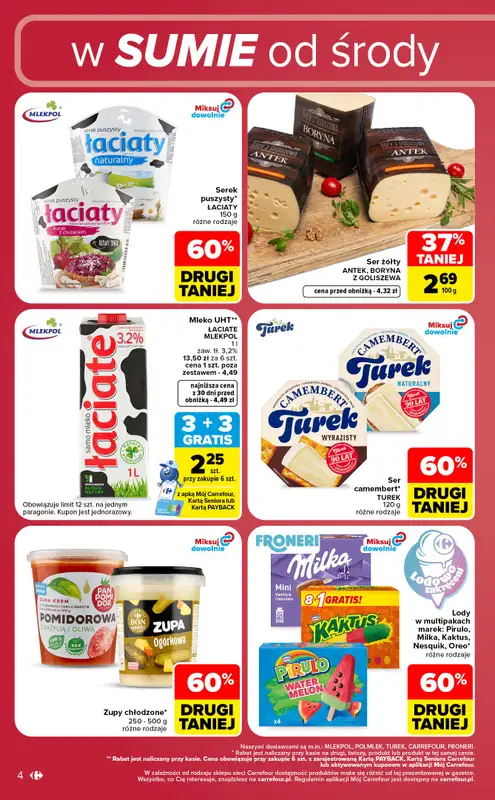 Carrefour Market - gazetka promocyjna W sumie od środy weekend okazji od środy 12.08 do piątku 14.08 - strona 4