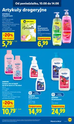 Lidl - gazetka promocyjna Oferta od poniedziałku od poniedziałku 10.08 do wtorku 11.08 - strona 89