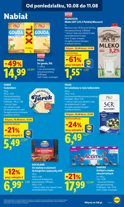 Lidl - gazetka promocyjna Oferta od poniedziałku od poniedziałku 10.08 do wtorku 11.08 - strona 59