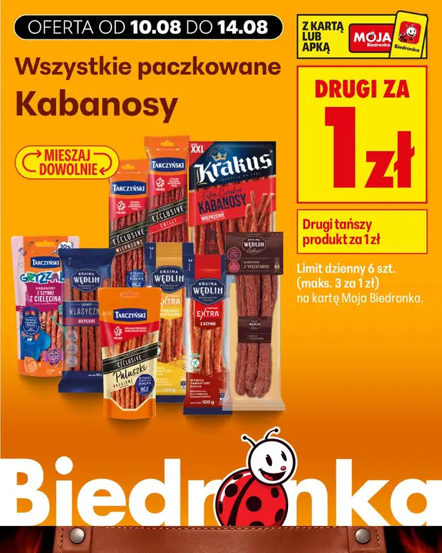 Biedronka - gazetka promocyjna Biedronkowe oszczędności od poniedziałku 10.08 do środy 12.08 - strona 7
