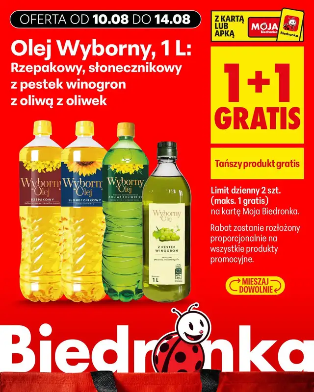 Biedronka - gazetka promocyjna Biedronkowe oszczędności od poniedziałku 10.08 do środy 12.08 - strona 10