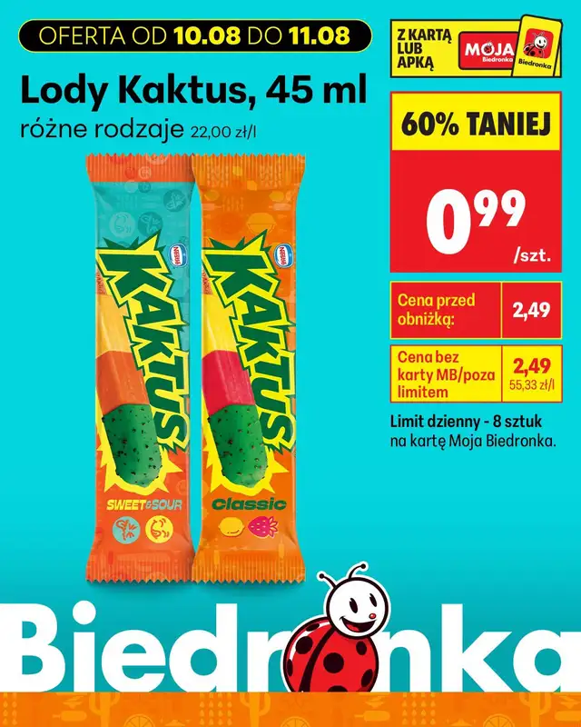 Biedronka - gazetka promocyjna Biedronkowe oszczędności od poniedziałku 10.08 do środy 12.08 - strona 4