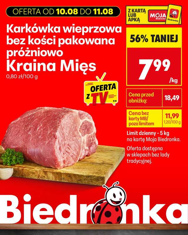 Biedronka - gazetka promocyjna Biedronkowe oszczędności od poniedziałku 10.08 do środy 12.08 - strona 9