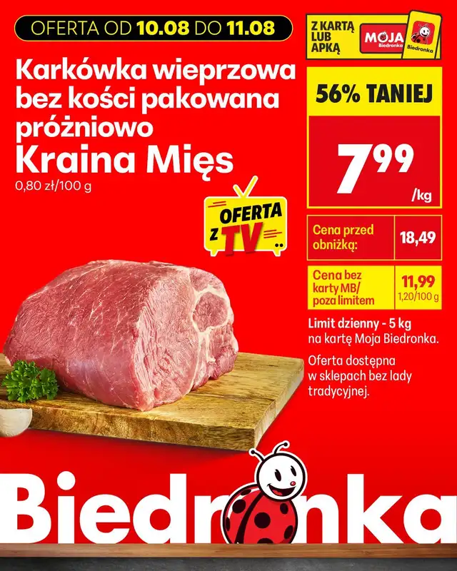Biedronka - gazetka promocyjna Biedronkowe oszczędności od poniedziałku 10.08 do środy 12.08 - strona 9