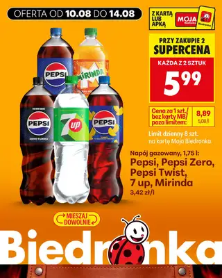 Biedronka - gazetka promocyjna Biedronkowe oszczędności od poniedziałku 10.08 do środy 12.08 - strona 6