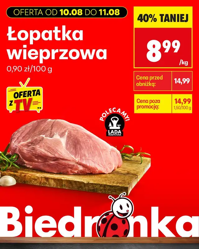 Biedronka - gazetka promocyjna Biedronkowe oszczędności od poniedziałku 10.08 do środy 12.08 - strona 8