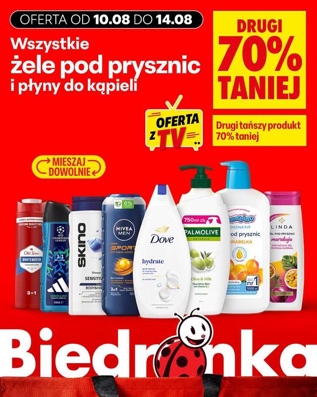 Biedronka - gazetka promocyjna Biedronkowe oszczędności od poniedziałku 10.08 do środy 12.08 - strona 13