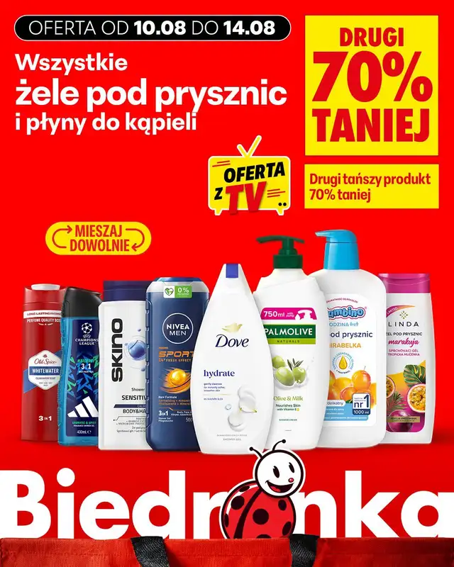 Biedronka - gazetka promocyjna Biedronkowe oszczędności od poniedziałku 10.08 do środy 12.08 - strona 13