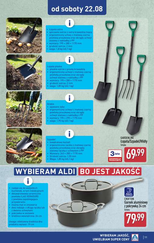 Aldi - gazetka promocyjna Aldi ma to coś! od środy 19.08 do soboty 22.08 - strona 11