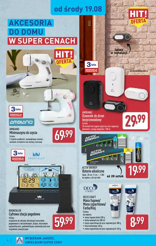 Aldi - gazetka promocyjna Aldi ma to coś! od środy 19.08 do soboty 22.08 - strona 6