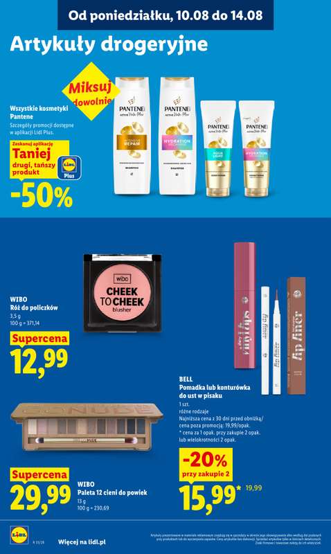 Lidl - gazetka promocyjna Oferta od poniedziałku od poniedziałku 10.08 do wtorku 11.08 - strona 88