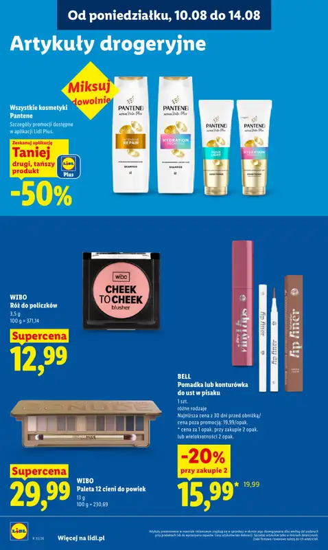 Lidl - gazetka promocyjna Oferta od poniedziałku od poniedziałku 10.08 do wtorku 11.08 - strona 88