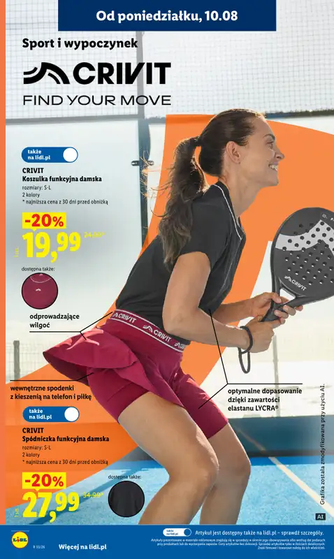 Lidl - gazetka promocyjna Oferta od poniedziałku od poniedziałku 10.08 do wtorku 11.08 - strona 38