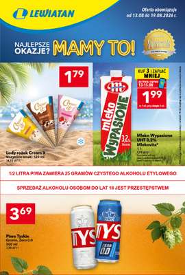 LEWIATAN - gazetka promocyjna Gazetka „MAMY TO w Lewiatanie” od czwartku 13.08 do środy 19.08