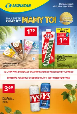 LEWIATAN - gazetka promocyjna Gazetka „MAMY TO w Lewiatanie” od czwartku 13.08 do środy 19.08