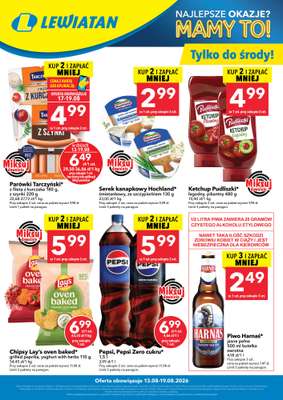 LEWIATAN - gazetka promocyjna W wielopakach taniej! od czwartku 13.08 do środy 19.08
