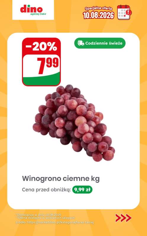 Dino - gazetka promocyjna Specjalna oferta na 10.08.2026 - promocje spoza gazetki od poniedziałku 10.08 do poniedziałku 10.08 - strona 4