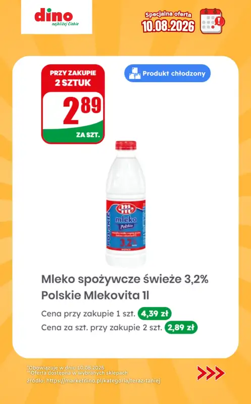 Dino - gazetka promocyjna Specjalna oferta na 10.08.2026 - promocje spoza gazetki od poniedziałku 10.08 do poniedziałku 10.08 - strona 6