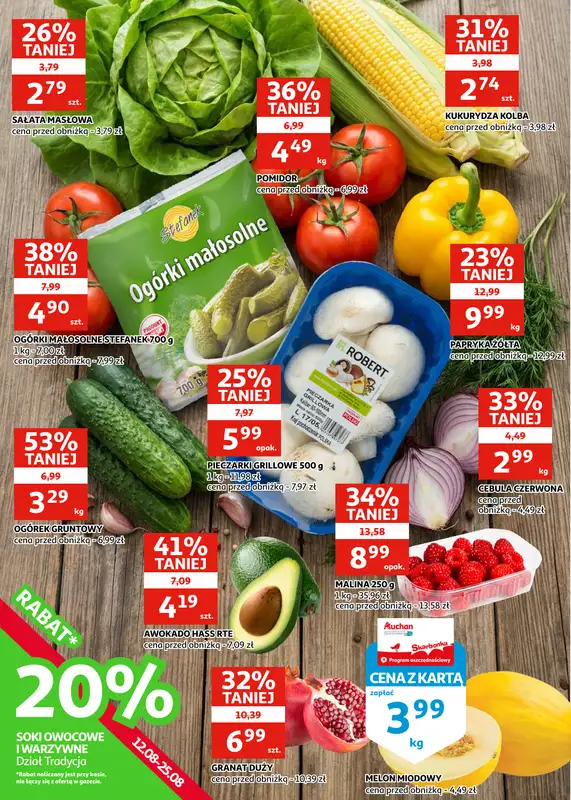 Auchan - gazetka promocyjna Gazetka Racibórz I Sezon na promocje trwa!  do wtorku 25.08 - strona 6