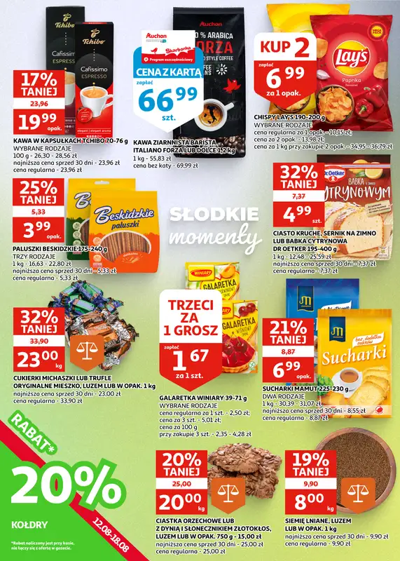 Auchan - gazetka promocyjna Gazetka Racibórz I Sezon na promocje trwa!  do wtorku 25.08 - strona 14