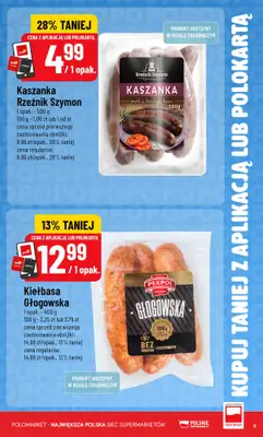 POLOmarket - gazetka promocyjna Kupuj taniej z aplikacją lub polokartą od środy 12.08 do wtorku 18.08 - strona 5