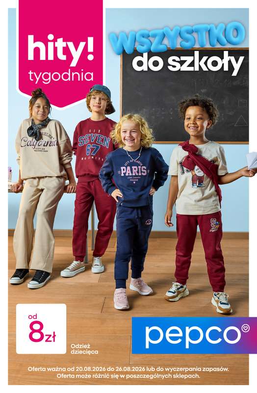 Pepco - gazetka promocyjna Gazetka od czwartku 20.08 do środy 26.08