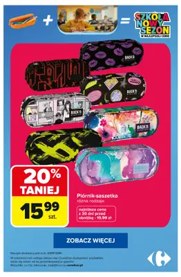 Carrefour - gazetka promocyjna SUPER PROMOCJE na plecaki i piórniki! od poniedziałku 10.08 do poniedziałku 17.08 - strona 7