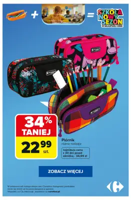 Carrefour - gazetka promocyjna SUPER PROMOCJE na plecaki i piórniki! od poniedziałku 10.08 do poniedziałku 17.08 - strona 8