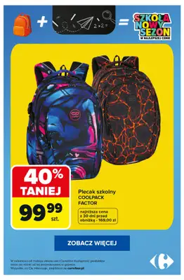 Carrefour - gazetka promocyjna SUPER PROMOCJE na plecaki i piórniki! od poniedziałku 10.08 do poniedziałku 17.08 - strona 2