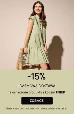 bonprix - gazetka promocyjna -15% na wybrane produkty + darmowa dostawa! od poniedziałku 10.08 do wtorku 11.08