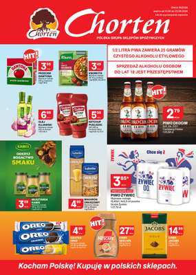 Chorten - gazetka promocyjna Gazetka Małopolska, Śląsk, Podkarpacie, Opolskie Market od czwartku 13.08 do niedzieli 23.08