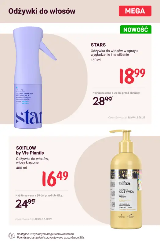 Rossmann - gazetka promocyjna Super ceny na pielęgnację włosów! od poniedziałku 10.08 do środy 12.08 - strona 4