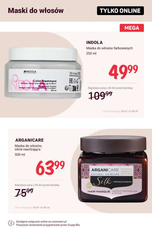 Rossmann - gazetka promocyjna Super ceny na pielęgnację włosów! od poniedziałku 10.08 do środy 12.08 - strona 7