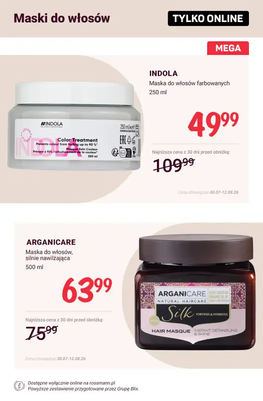 Rossmann - gazetka promocyjna Super ceny na pielęgnację włosów! od poniedziałku 10.08 do środy 12.08 - strona 7