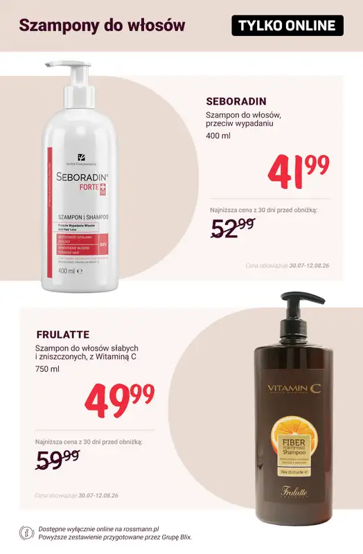 Rossmann - gazetka promocyjna Super ceny na pielęgnację włosów! od poniedziałku 10.08 do środy 12.08 - strona 6
