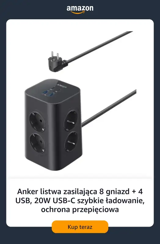 Amazon - gazetka promocyjna Do -50% na markę Anker od poniedziałku 10.08  - strona 6