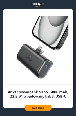 Amazon - gazetka promocyjna Do -50% na markę Anker od poniedziałku 10.08  - strona 4