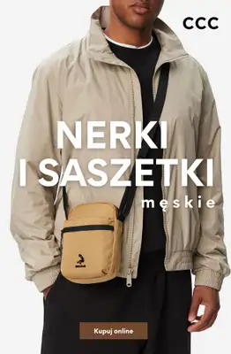 CCC - gazetka promocyjna Nerki i saszetki męskie od 49,99 zł od poniedziałku 10.08 do poniedziałku 17.08