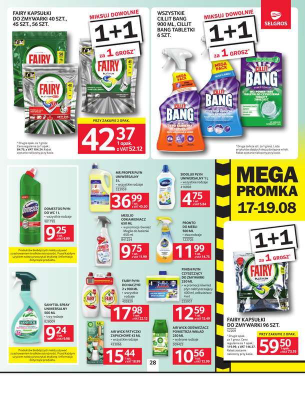Selgros - gazetka promocyjna Oferta spożywcza od czwartku 13.08 do środy 26.08 - strona 28