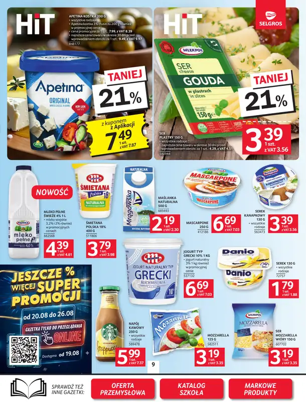 Selgros - gazetka promocyjna Oferta spożywcza od czwartku 13.08 do środy 26.08 - strona 9