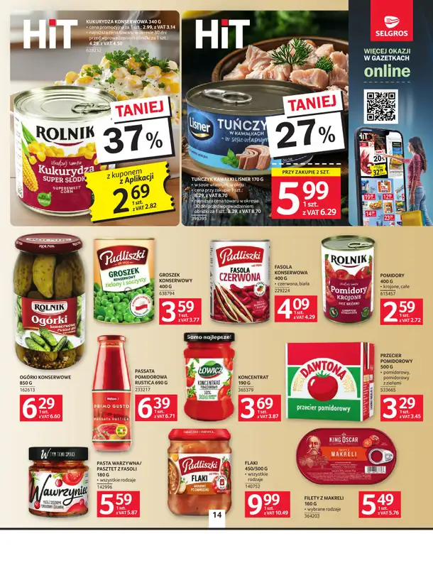 Selgros - gazetka promocyjna Oferta spożywcza od czwartku 13.08 do środy 26.08 - strona 14
